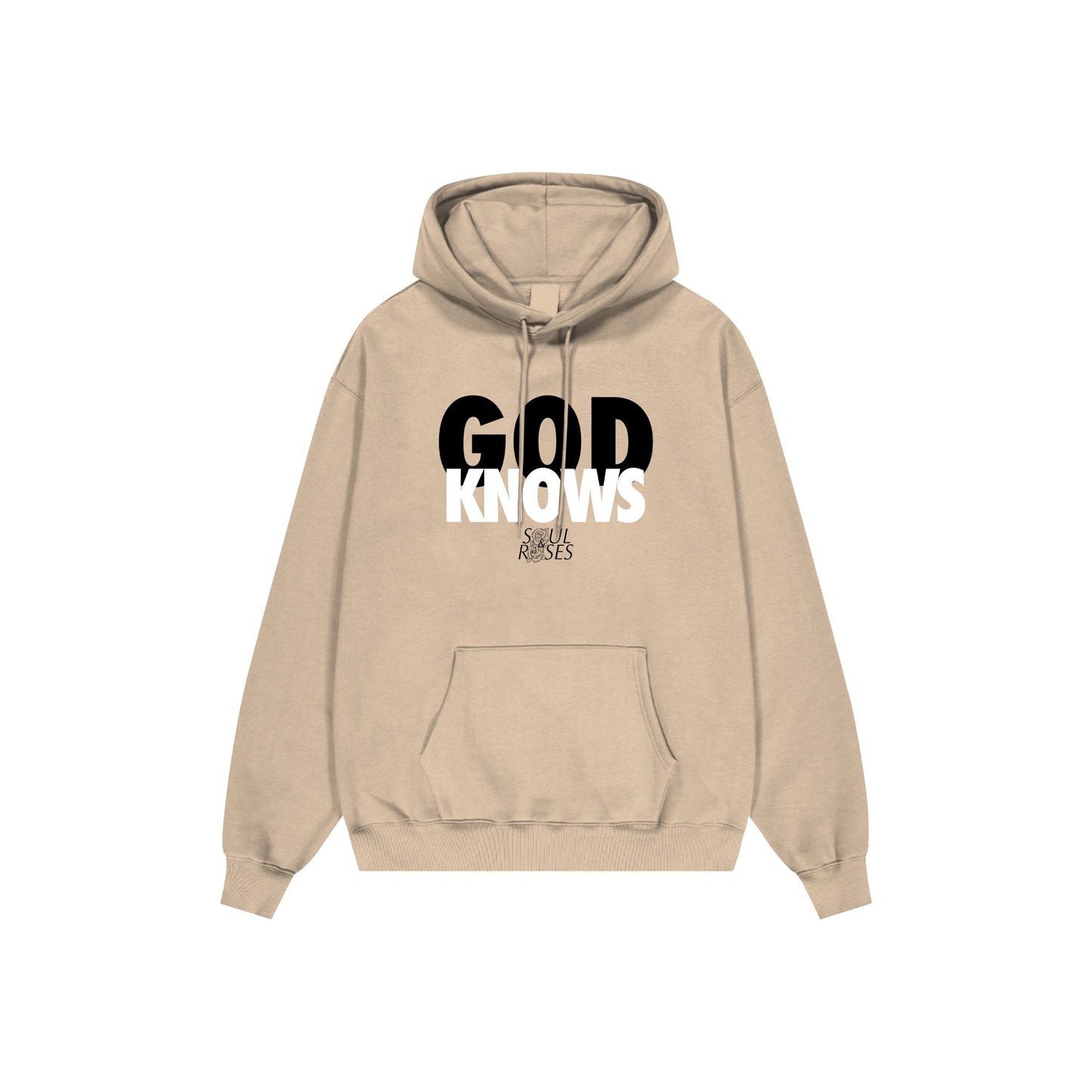 Cream God Knows Hoodie