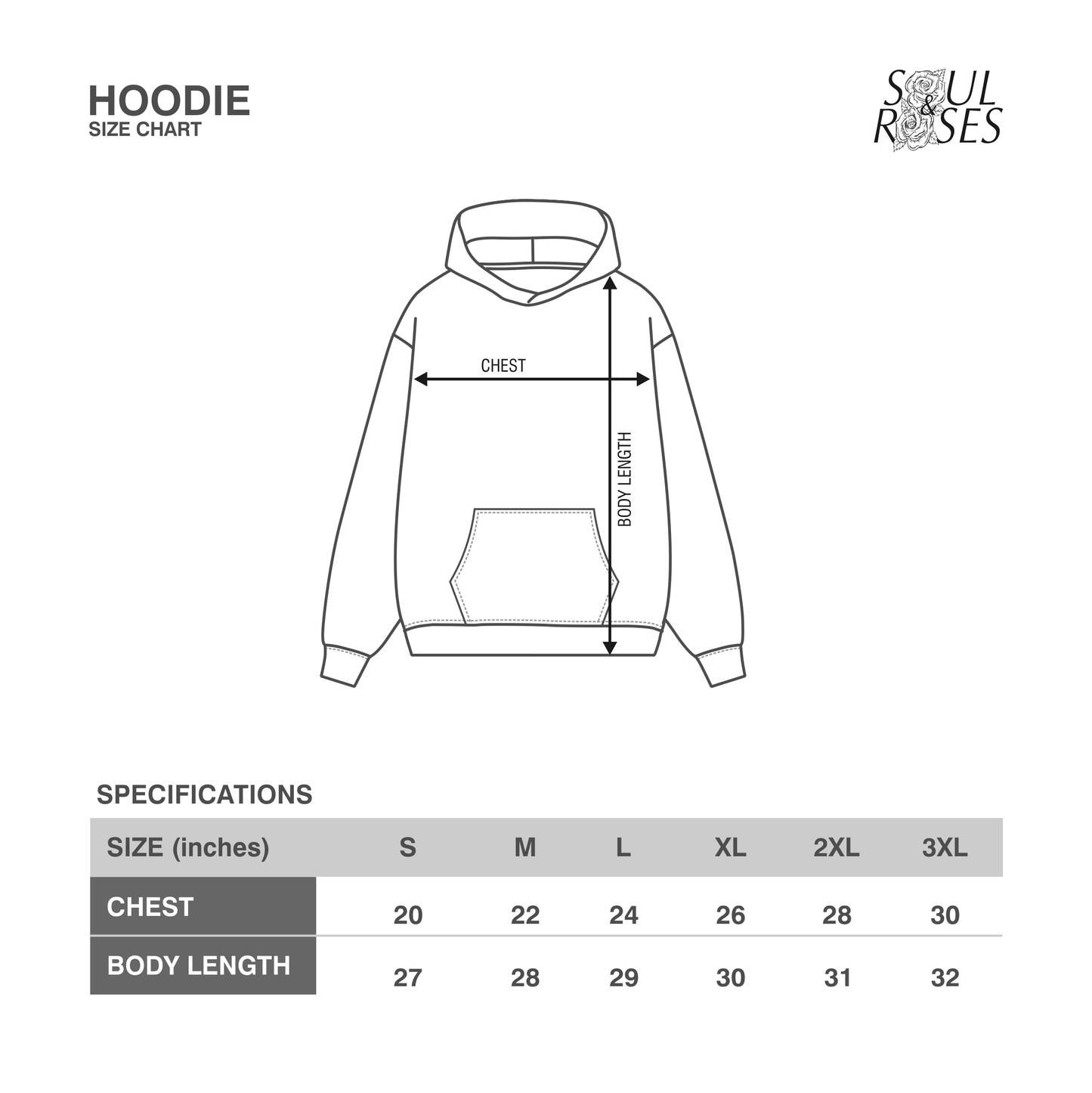 Black Two Roses Tonal Hoodie
